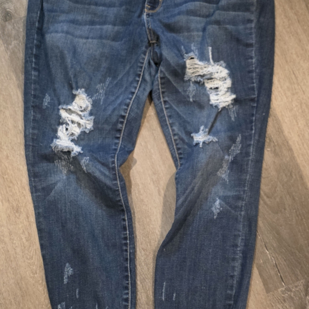 Judy Blue Distressed Blue Women's Jeans
